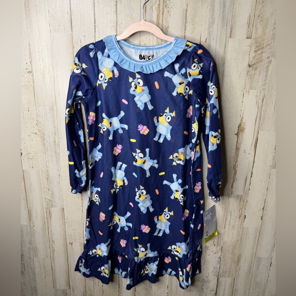 Bluey Kids Pajamas Nightgown - Blue